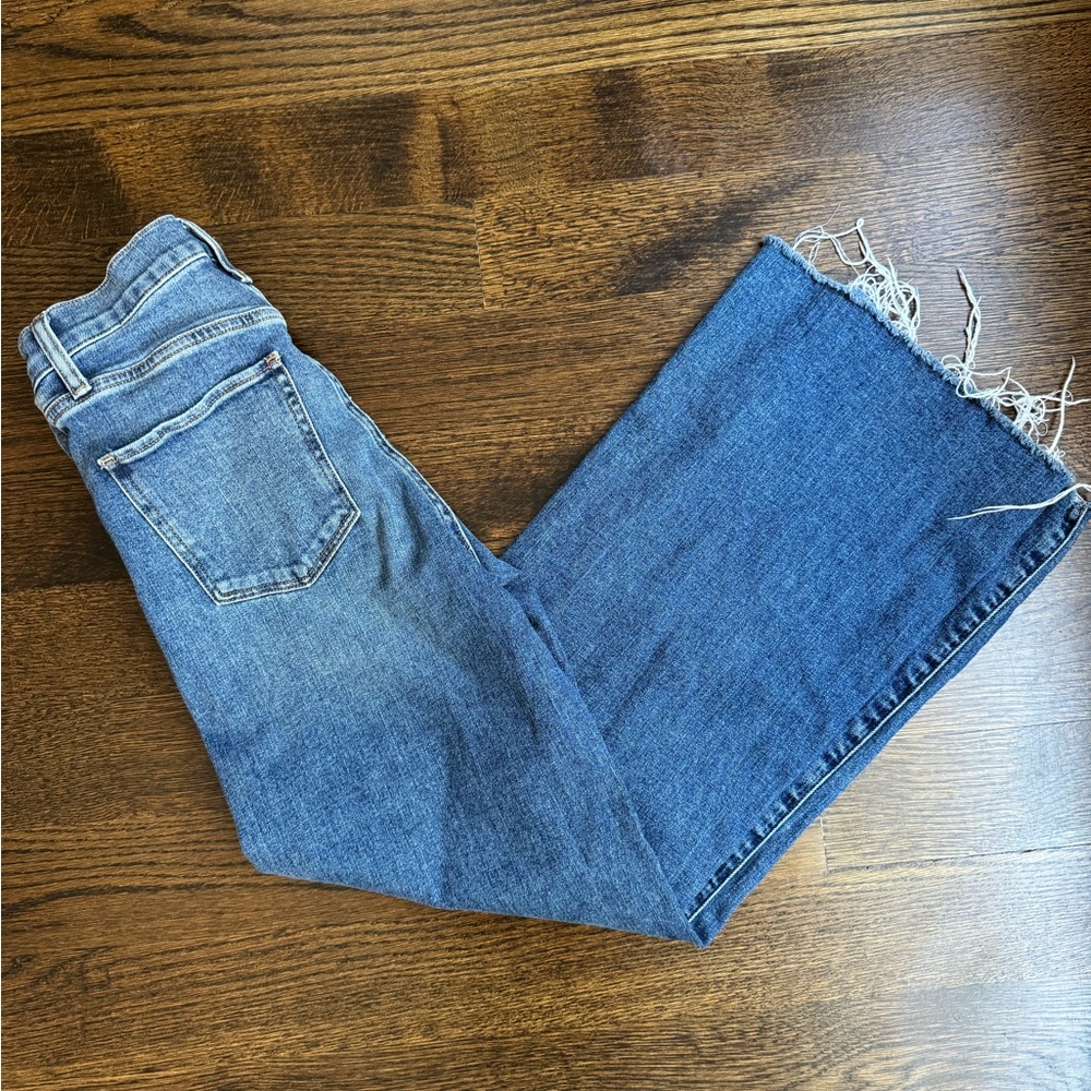 Joe's Jeans Distressed Blue Cropped Denim